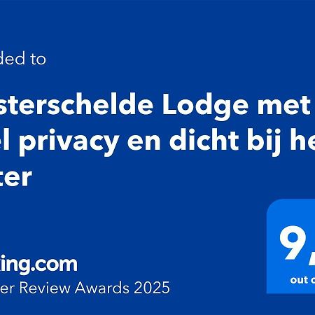 Oosterschelde Lodge Met Veel Privacy En Dicht Bij Het Water Scherpenisse Екстер'єр фото